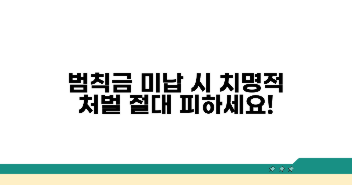 범칙금 미납 시 처벌, 이것만은 피하세요