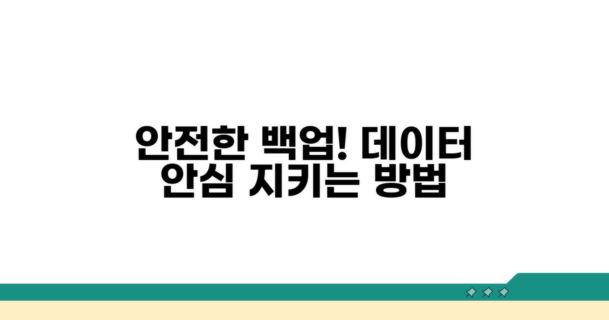 안전한 데이터 백업 방법