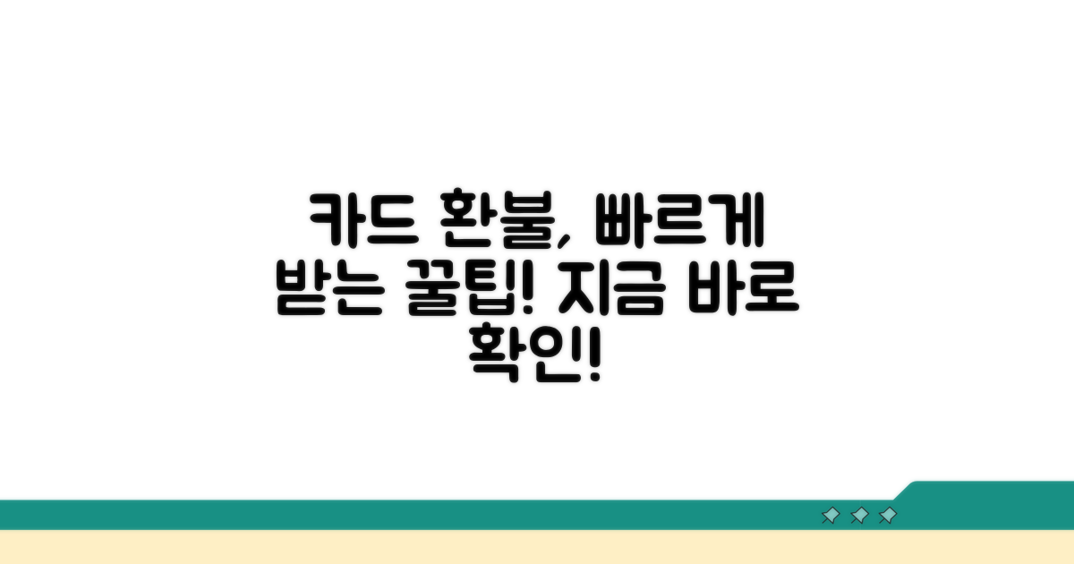 카드 환불 절차, 이렇게 진행하세요