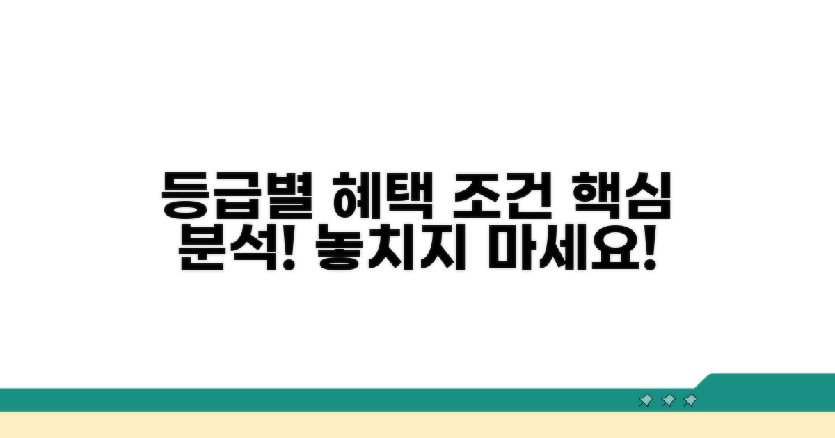 등급별 혜택과 조건 분석