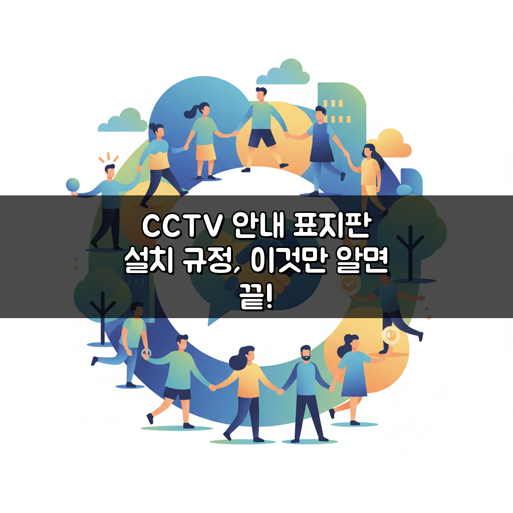 CCTV 안내 표지판 설치 규정, 이것만 알면 끝!